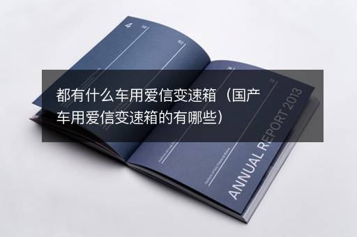 都有什么车用爱信变速箱（国产车用爱信变速箱的有哪些）