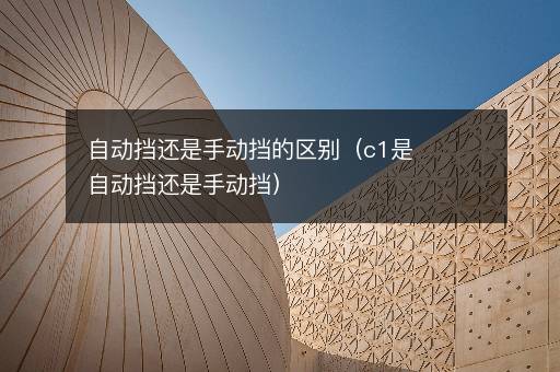 自动挡还是手动挡的区别（c1是自动挡还是手动挡）